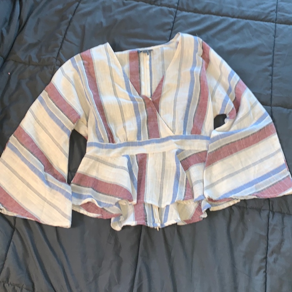 &Merci peplum top